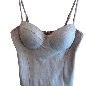 Guess Dylan Suede Bustier NWT